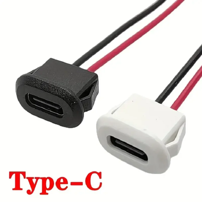 

Female Socket USB-C Type 2 Pin Connector USB-C Connector Charging Interface DIY