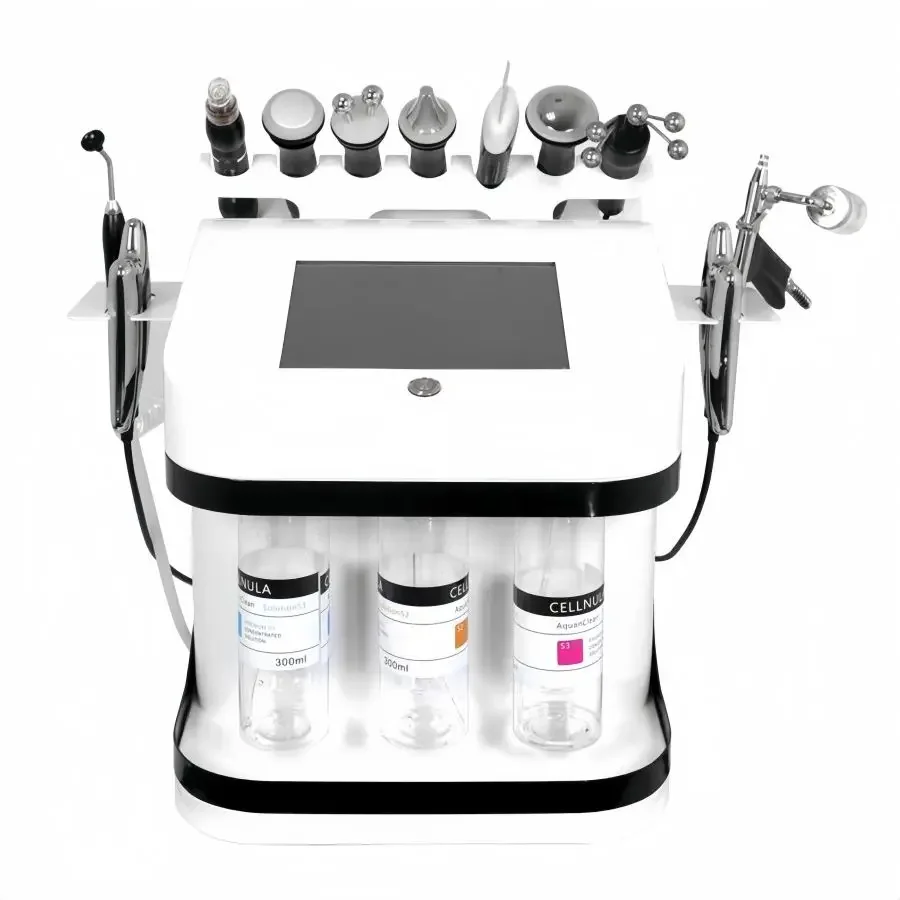 New 11 In 1 facial Machine H2o2 Aqua Peeling Lift Skin Bubble Moisturizer Oxygen Machine