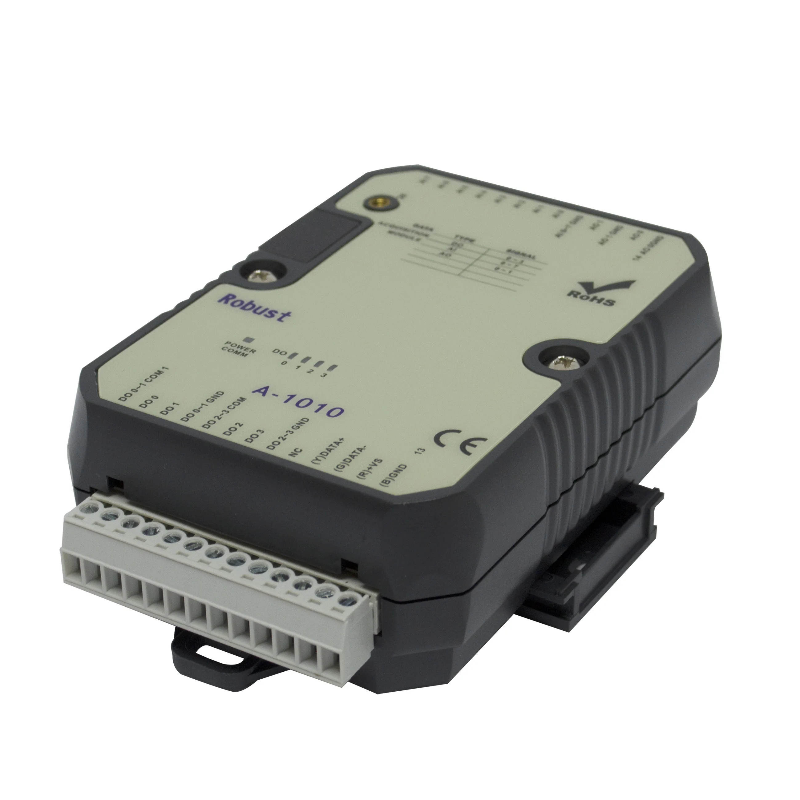 Modul IO Analog 8AI 2AO 4DO Sink Output Port RS-485 Dengan Modbus RTU(A-1010)