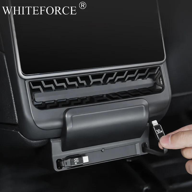 

Док-станция для быстрой зарядки с центральным управлением Tesla Model Y Juniper HUB Model 3, расширение заднего экрана Highland, док-станция-разветвитель