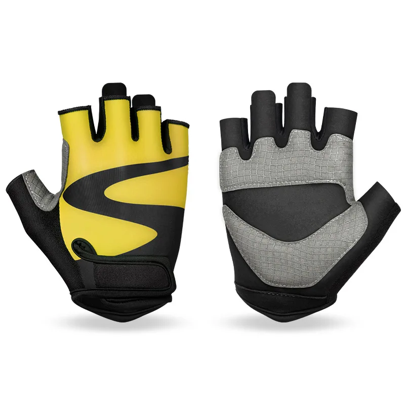 Half Finger Cycling Gloves Shock Absorb Anti Slip Gym Gloves Men Women Road Bike Yoga Weight Lifting Sport Hand Protector