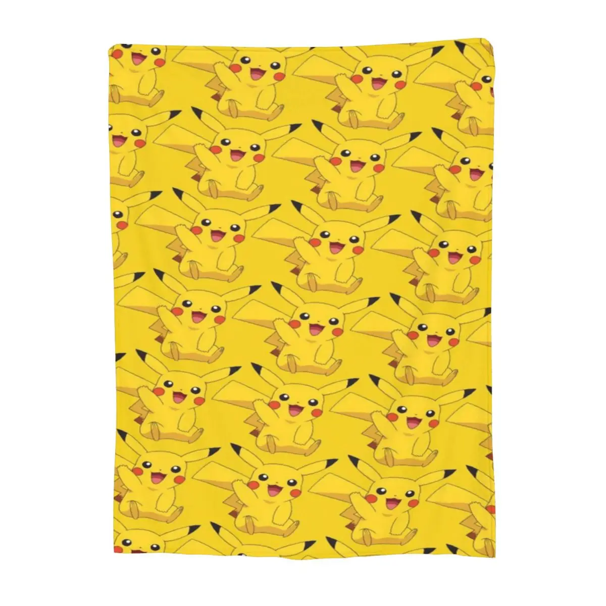 مخصص P-Pikachus الكرتون بطانية دافئة الصوف لينة الفانيلا رمي البطانيات لغرفة النوم أريكة السفر ربيع الخريف