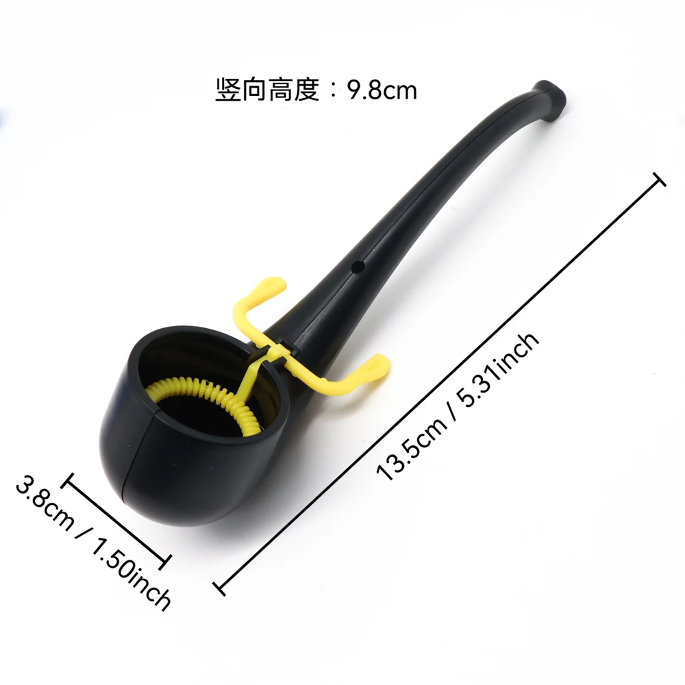 Portable Pipe Shaped Soap Bubble Maker Colorful Handheld Bubble Accessory Outdoor Activity Supply for Party & Festive Favors