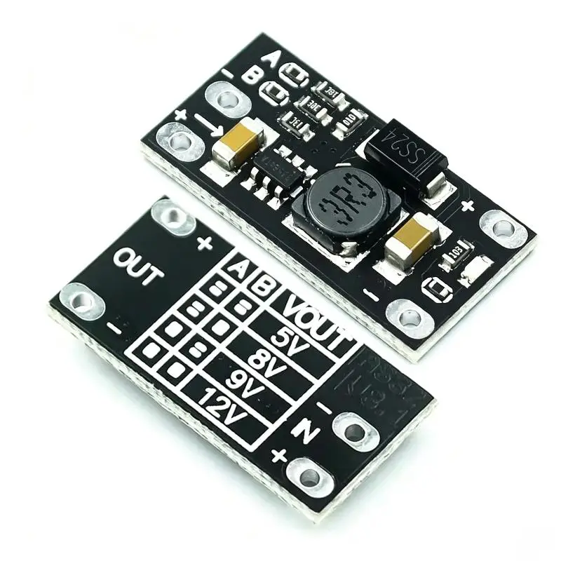 Solderable DC-DC Boost Step Up Converter 3.7V to 12V Voltage Regulator PCB Module for Custom Power Supply Builds