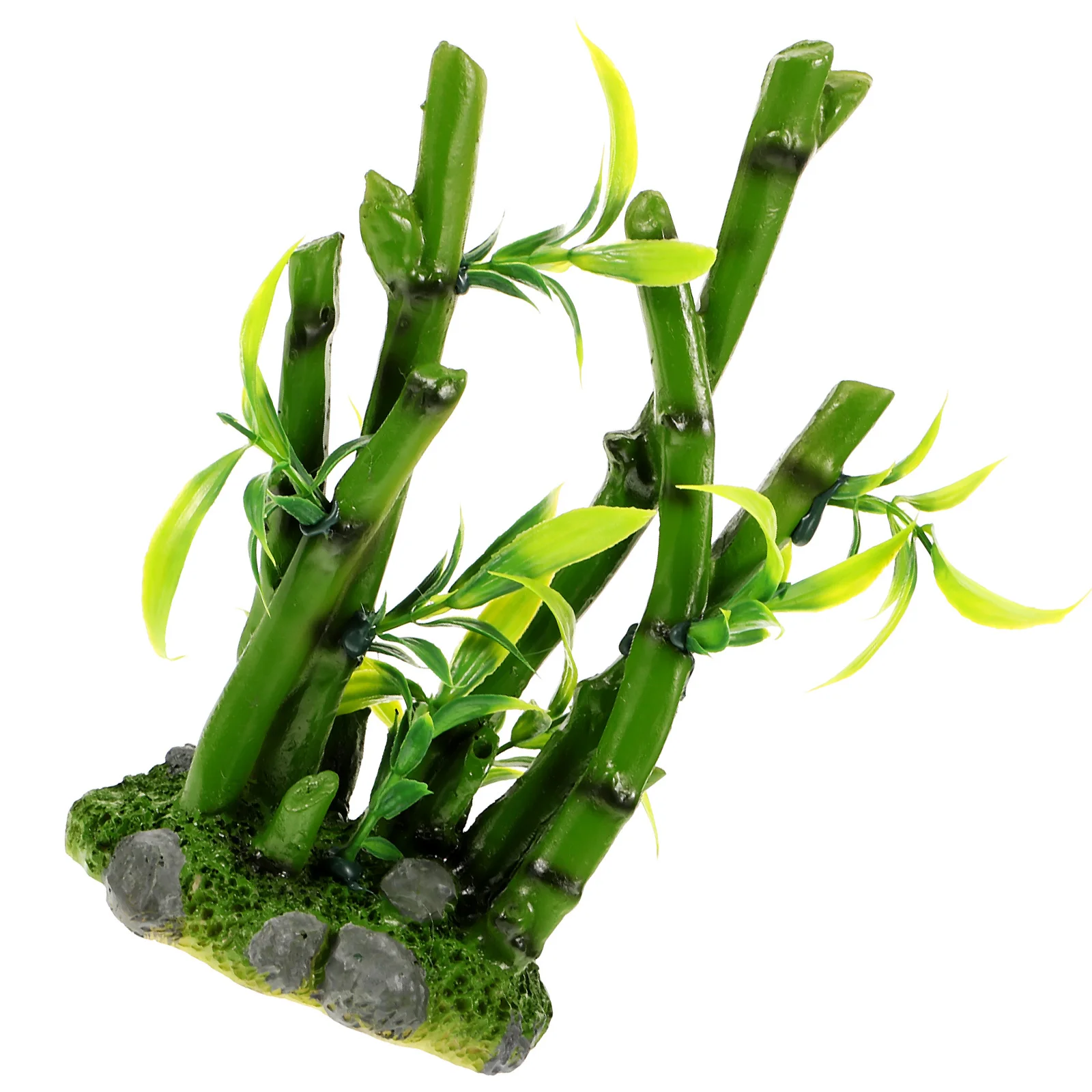 

Reptile Tank Plant Decor Artificial Bamboo Lifelike Plant Adornment Resin Aquarium Landscaping Reptile Plants Landscape Plants