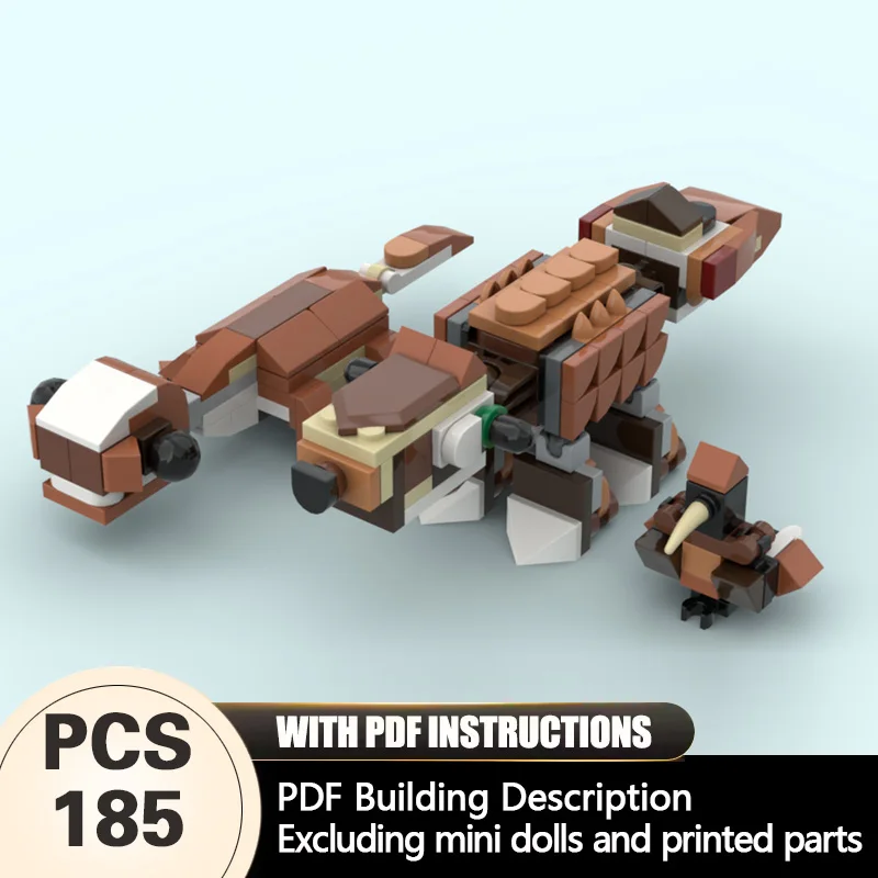 

Creators Animal Series Model MOC Building Bricks Wild Pangolin Modular Technology Gifts Holiday Assemble Children Toys Suit