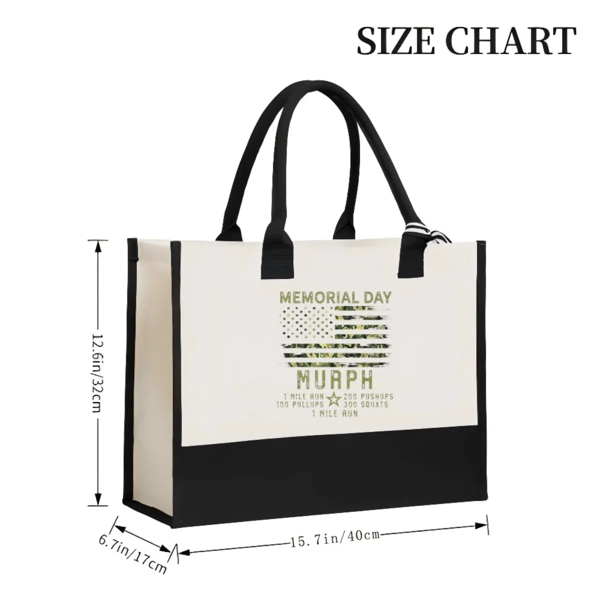 يوم الذكرى 2026 وصول جديد موضة عملية واسعة حقيبة حمل قابلة لإعادة الاستخدام نمط طباعة 2 لهجة الثقيلة حقيبة كتف كبيرة fo #3