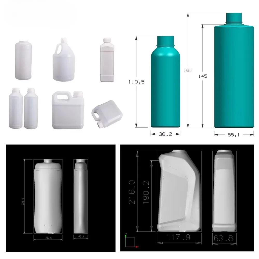 

Пластиковый антифриз-кондиционер, жидкая бутылка, экструзионная машина для выдувного формования Джеррикана с производственной линией