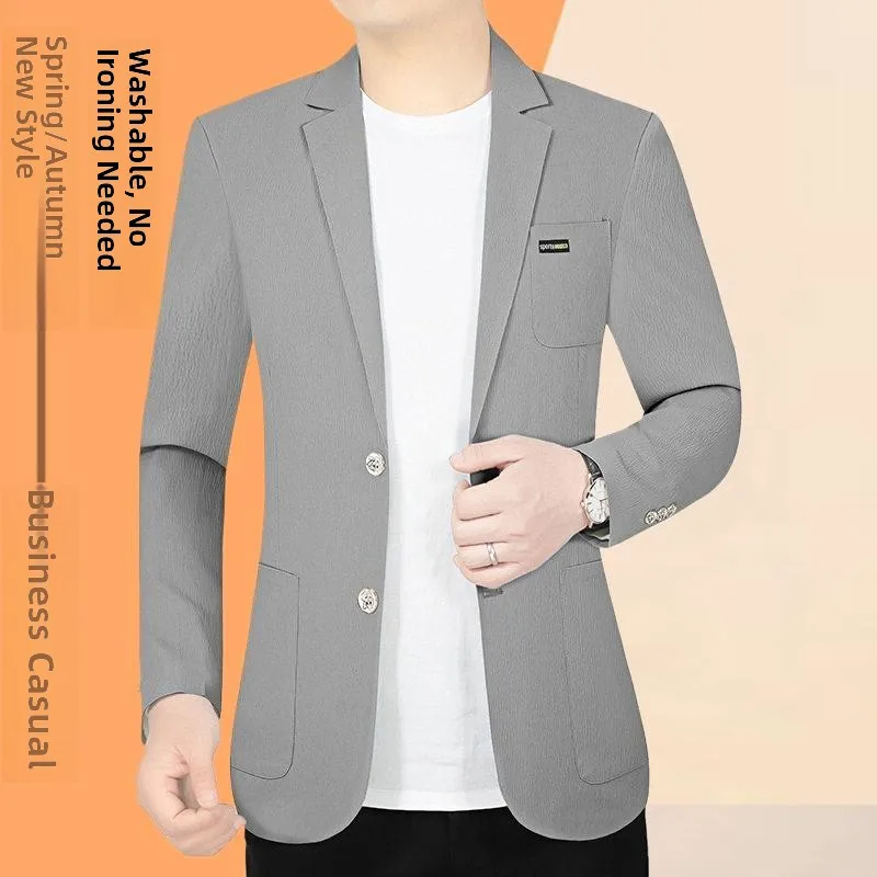 

Comfortable Summer New Men's Casual Sun Protection Thin Quick Dry Suit Jacket Dad Style Top Thin Quick Dry Men's Suit