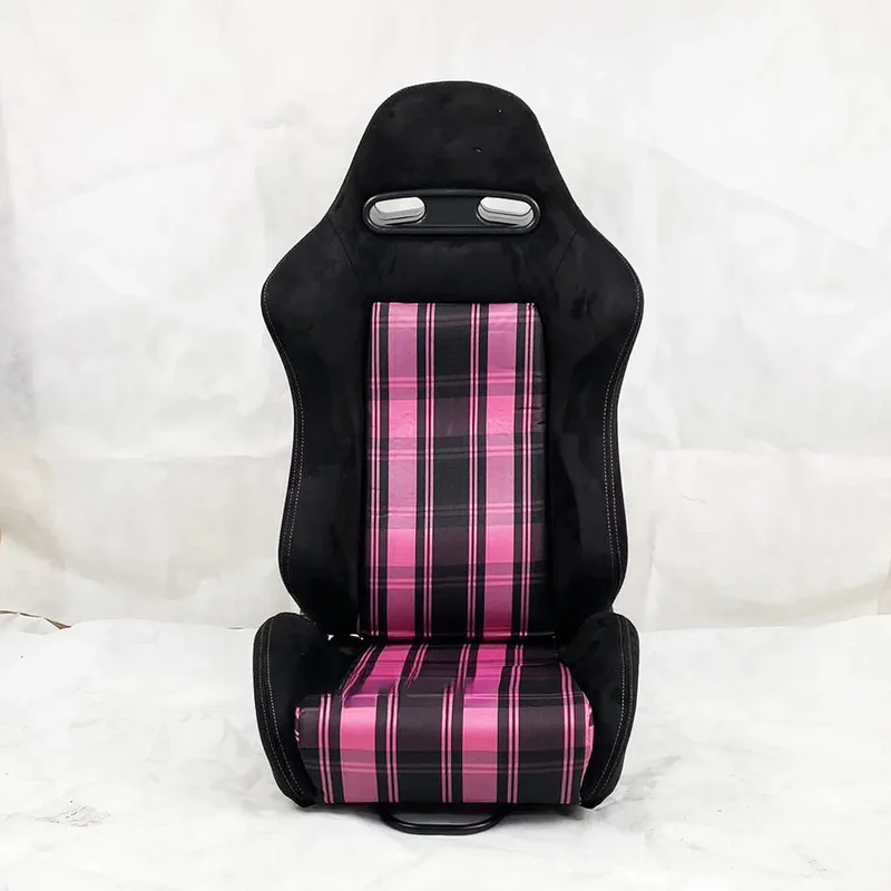 Sim Racing Style Bucket Seat Leather Adjustable for Gaming Station Vehicle Use Superior view 4