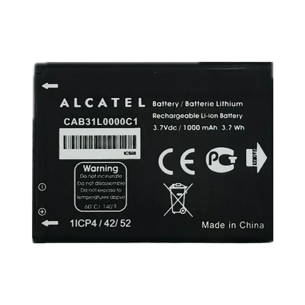 New CAB31L0000C1 CAB31L0000C2 Original Phone Battery For Alcatel I808 A383G VF555 OT-3040 TCL T66 One Touch 282 813 890D 891 979