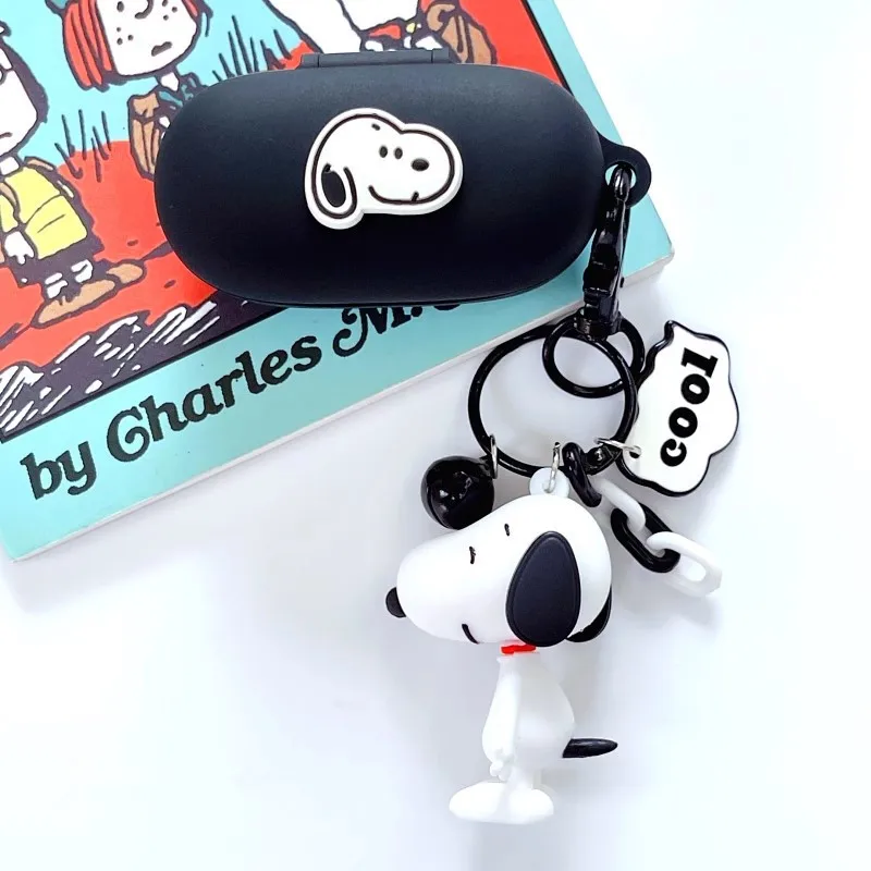 MINISO Snoopy Earphone Case for Huawei Freebuds SE/SE2 Silicone Wireless Earbuds Charging Box Protective Cover With Keychain