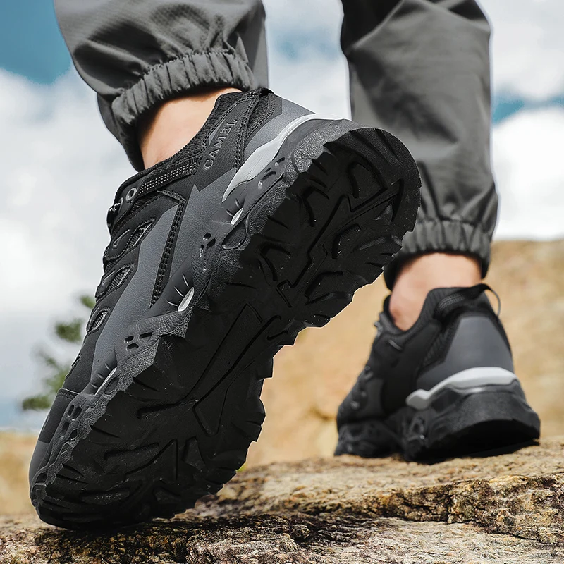 Herren Outdoor-Sneaker, Sportschuhe, Wanderschuhe, rutschfeste Trekking- und Campingschuhe, Trainingsschuhe, Laufschuhe, atmungsaktive Kletterschuhe, Trail-Schuhe. – Detail 23