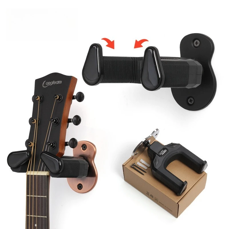 

Креативный крючок для подставки для гитары, настенный самоблокирующийся подвесной кронштейн, многофункциональный крючок для электрогитары, гавайской гитары, инструмента