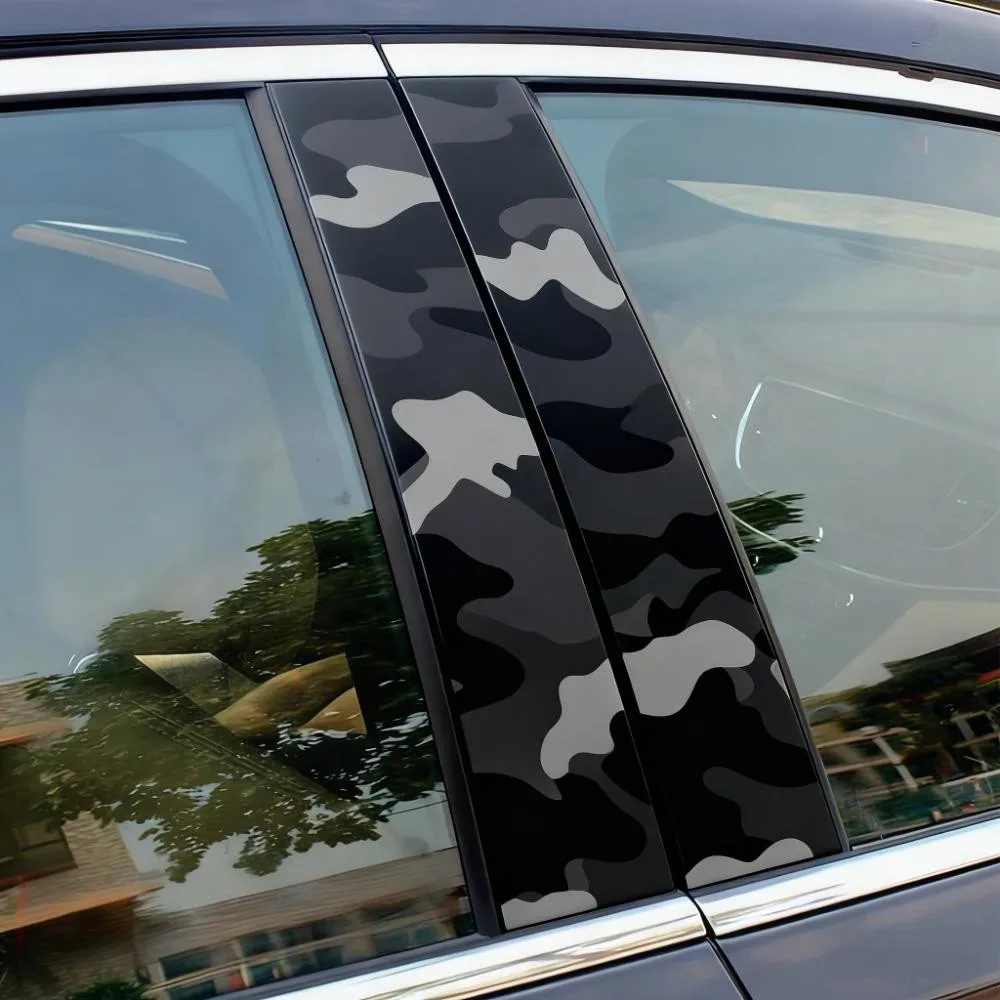 Black Elite Camo Vinyl Film Car Vinyl Wrap Film Roll Foil Sticker Sheet Bubble Free Bike Console Computer Phone