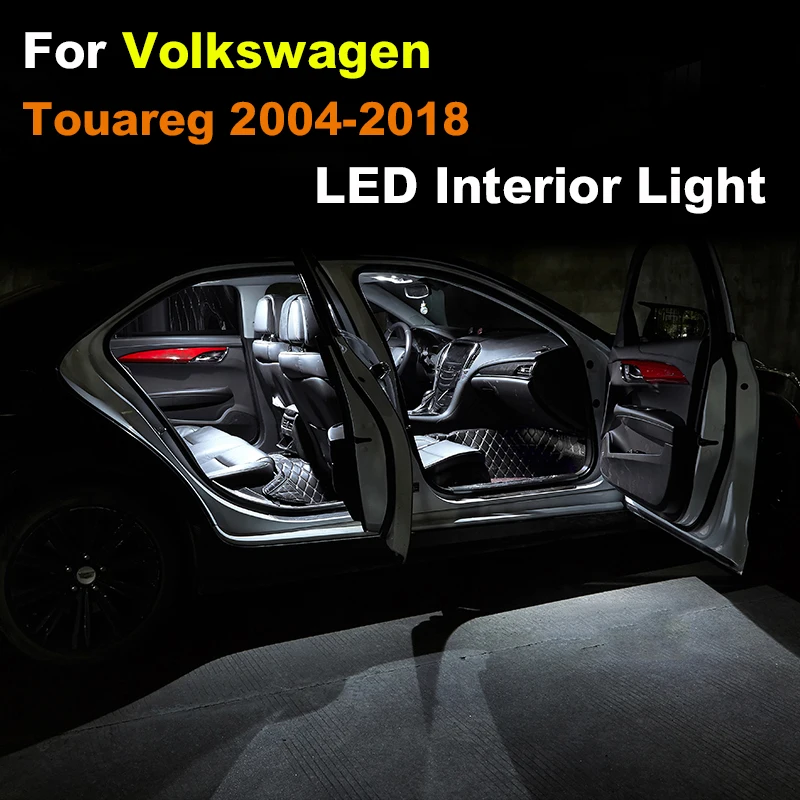 

Interior LED Light For VW Volkswagen Touareg MK1 MK2 MK3 2004-2016 2017 2018 Canbus Vehicle Bulb Dome Map Reading Trunk Lamp Kit