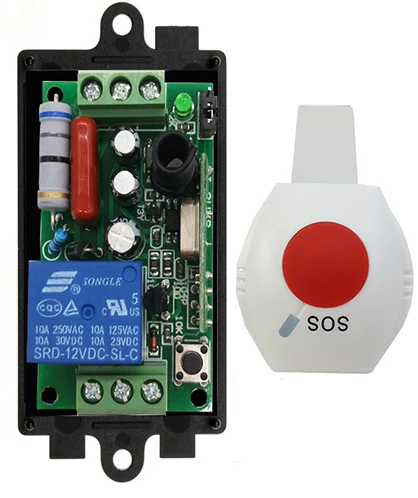 433Mhz AC 220V 1CH 1 CH Wireless RF Remote Control Light Switch 10A Relay Output Radio Receiver Module and watch Transmitter