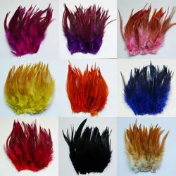 10 kind of colour select rooster neck feather 50 root sell 10-15cm 4-6 inch DIY accessories feather