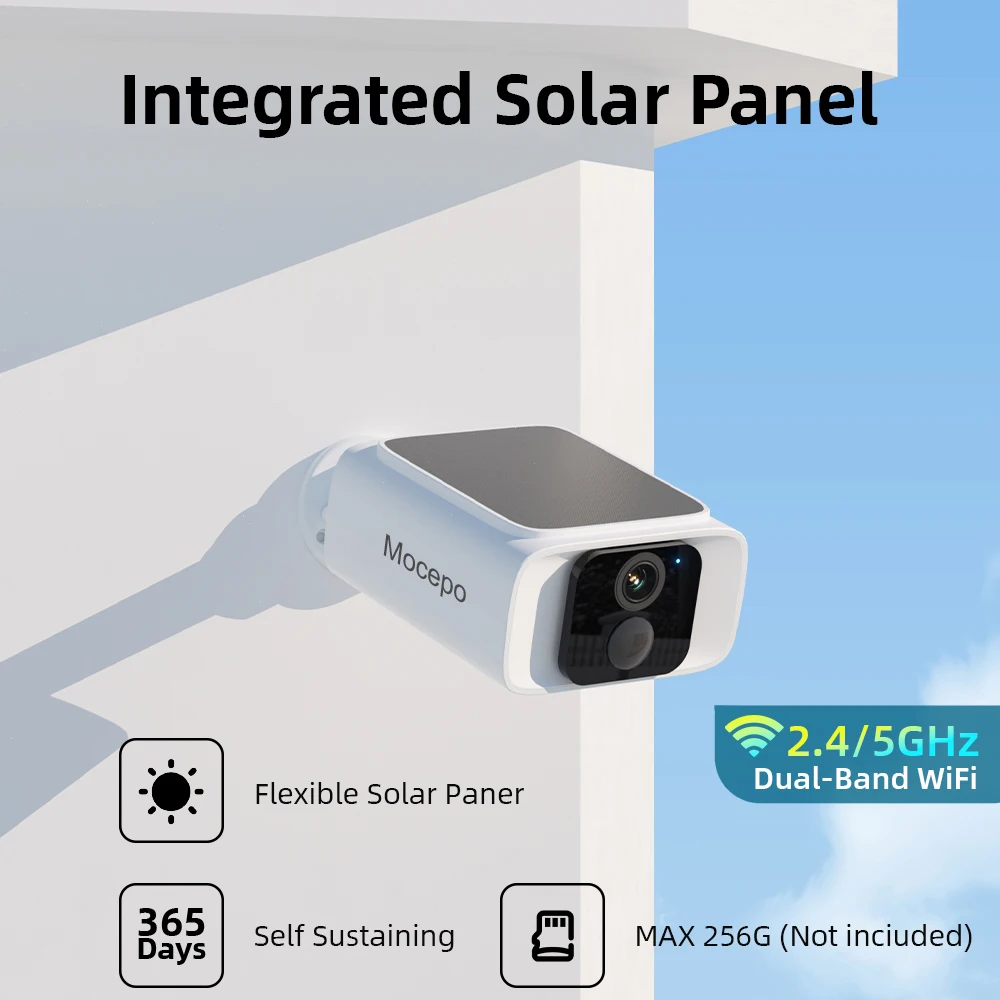 2K 4MP Solar Securi…