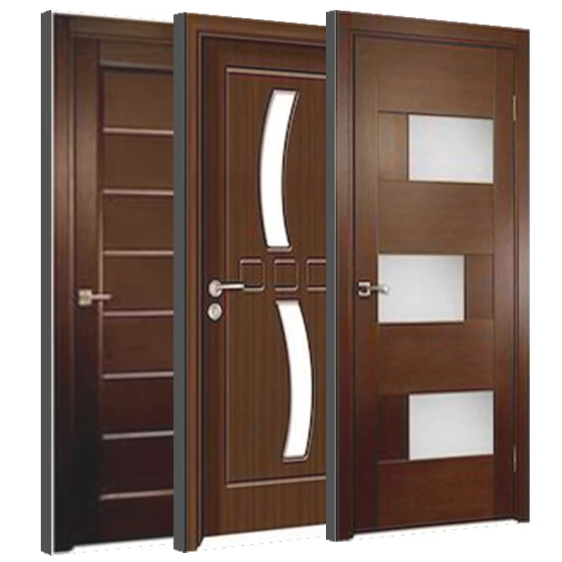 

Modern design hot-selling Made in China Dorse door Pre-hung indoor solid wood flat door Interior simple design Wooden doo