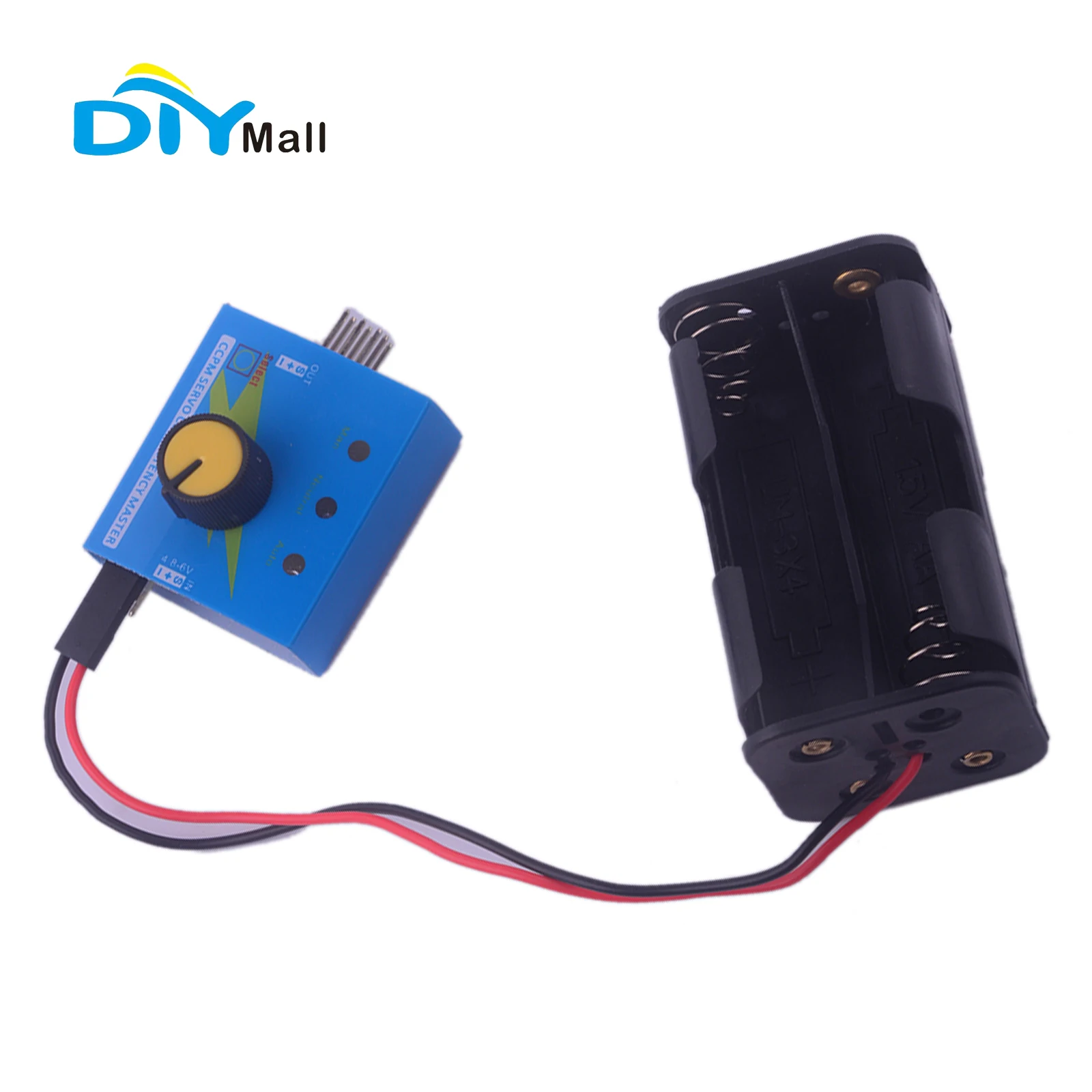

4 Cell AA Battery Holder Case + 3CH Digital Servo Tester ESC Speed Controller Checker CCPM for Car