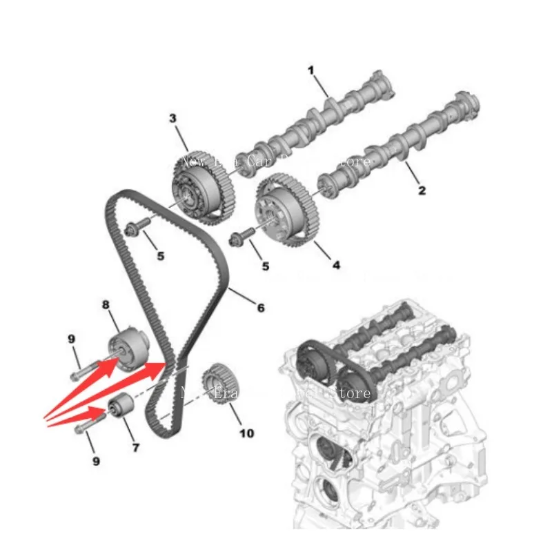 

Timing Package 1623231680 1608684280 Is Suitable for Peugeot DS Opel 1.2T Engine