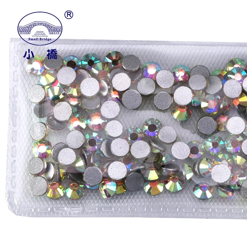 Strass di cristallo sciolti Non HotFix per abbigliamento taglie miste strass colorati decorazione strass per unghie Flatback in vetro S035