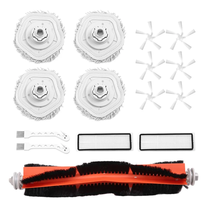 A98G-استبدال الملحقات ل Dreame W10/W10pro جهاز آلي لتنظيف الأتربة فرشاة رئيسية الجانب فرشاة تصفية حامل الممسحة