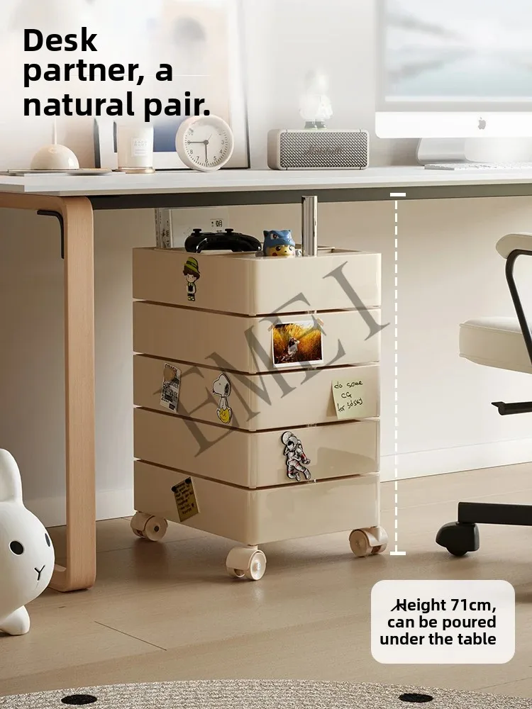 Bedside Movable Rotating Locker Creative Small Bedroom Ins Storage Side Table