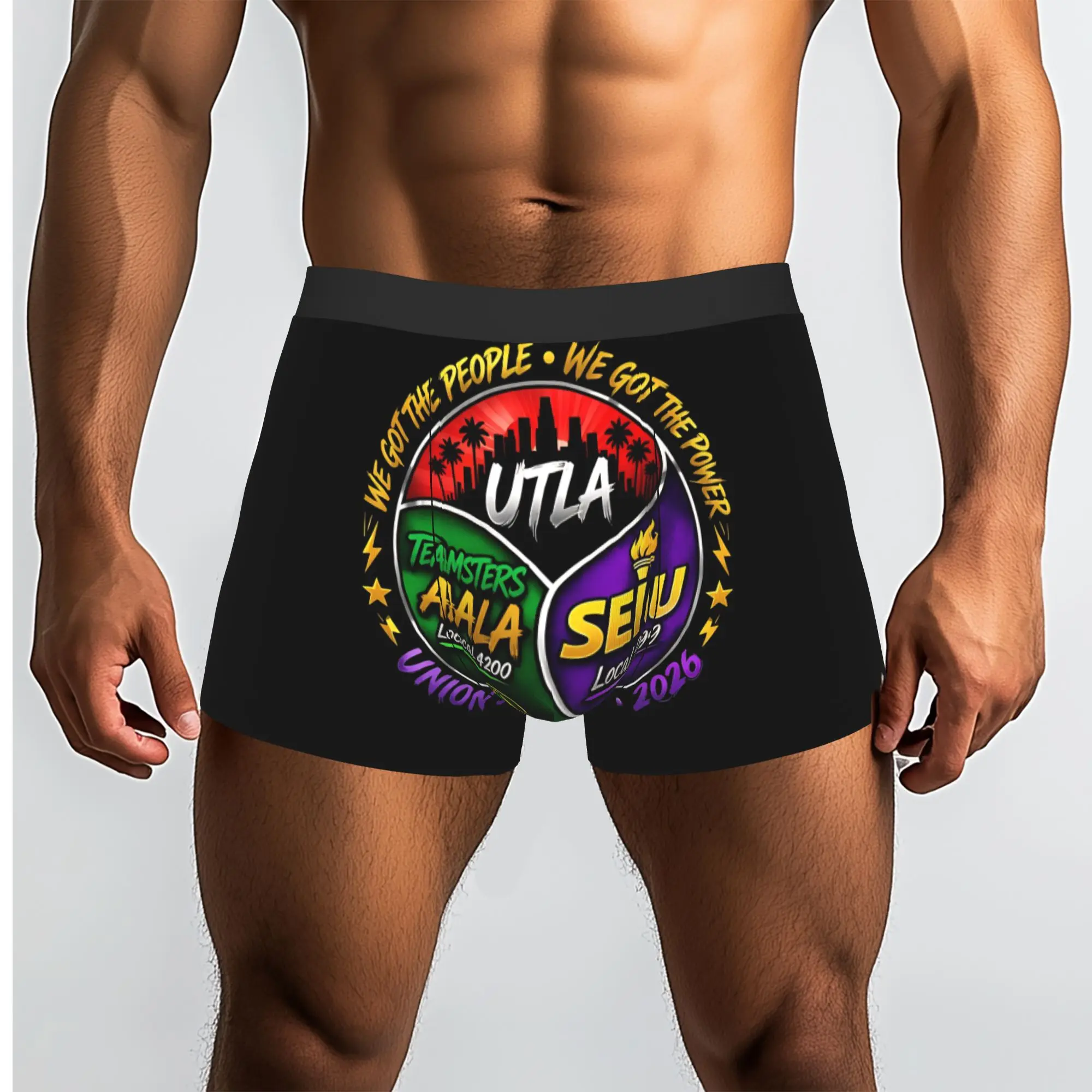 Utla Seiu Aala We Got The People   Labor Movement Underpants Homme Panties Man Underwear Ventilate Shorts Boxer Briefs
