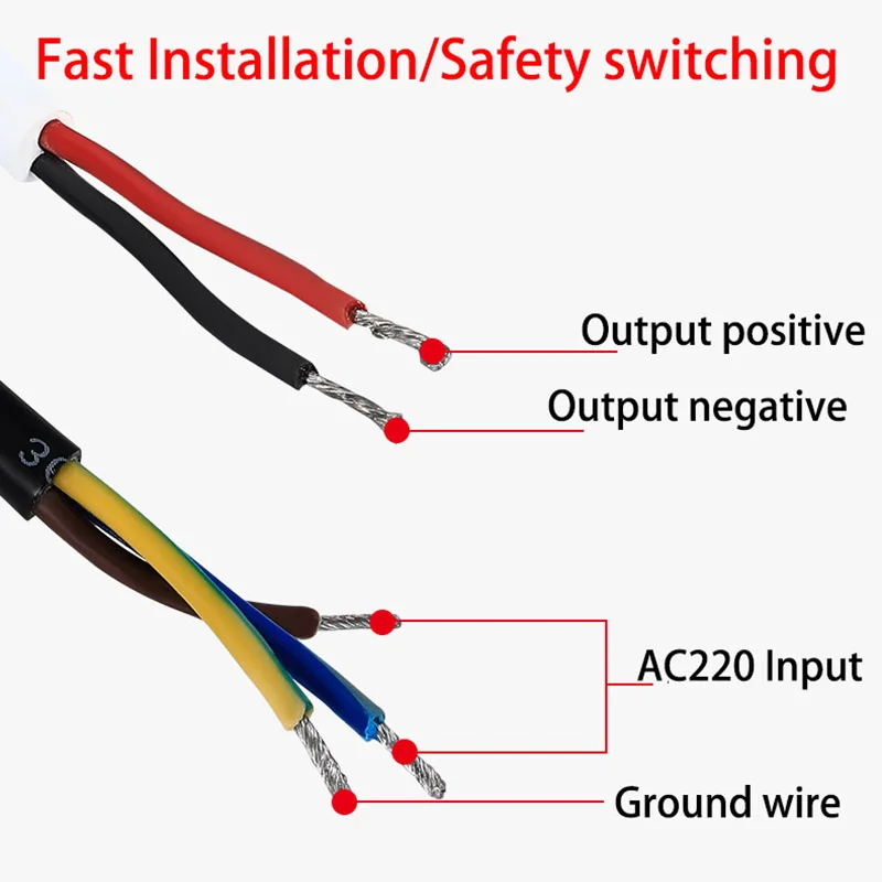 MZMW IP67 Wodoodporny zasilacz impulsowy serii LPV 15W 20W 25W 35W 100-240V AC TO DC 12V 24V Sterownik LED Transformator oświetleniowy