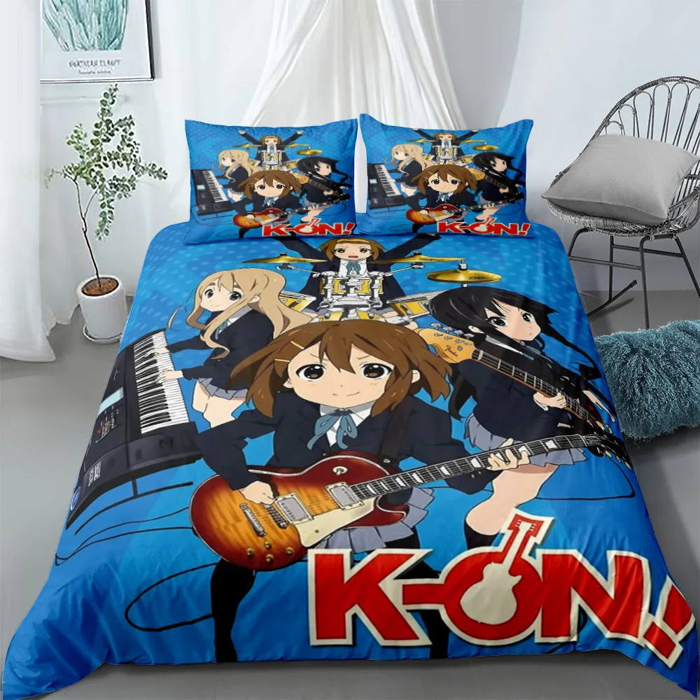 

K on Anime Комплект пододеяльников King Queen Double Full Twin Single Комплект постельного белья