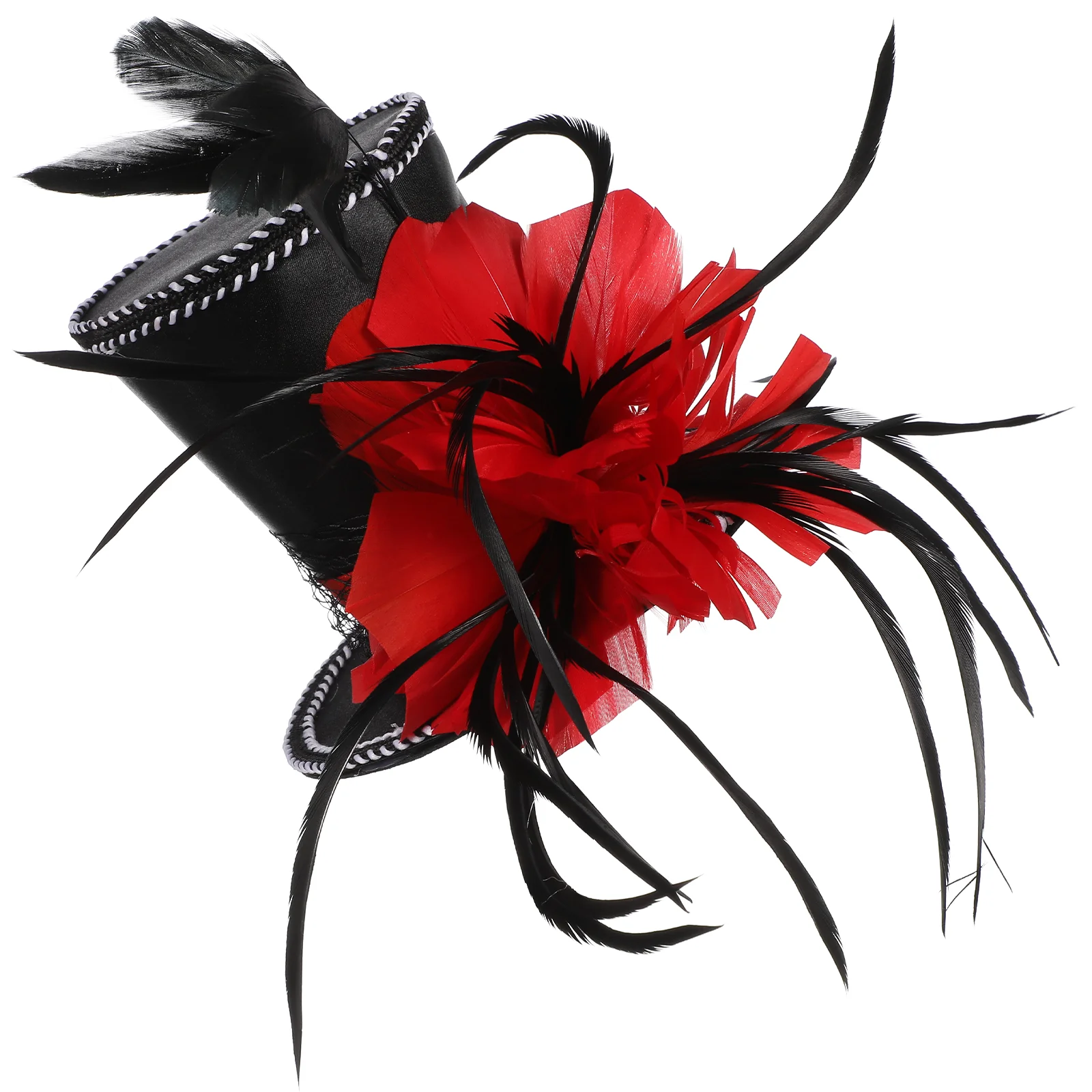 

Halloween Hair Band Mini Hat Headband Black Fascinator Ladies Small Cloth Top Christmas