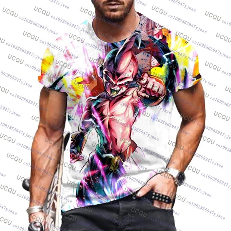 Bandai Anime Dragon Ball Z Goku 3D Stampa T-shirt da uomo Casual Streetwear Anime Fans Must Confortevole maglietta cosplay da indossare ogni giorno