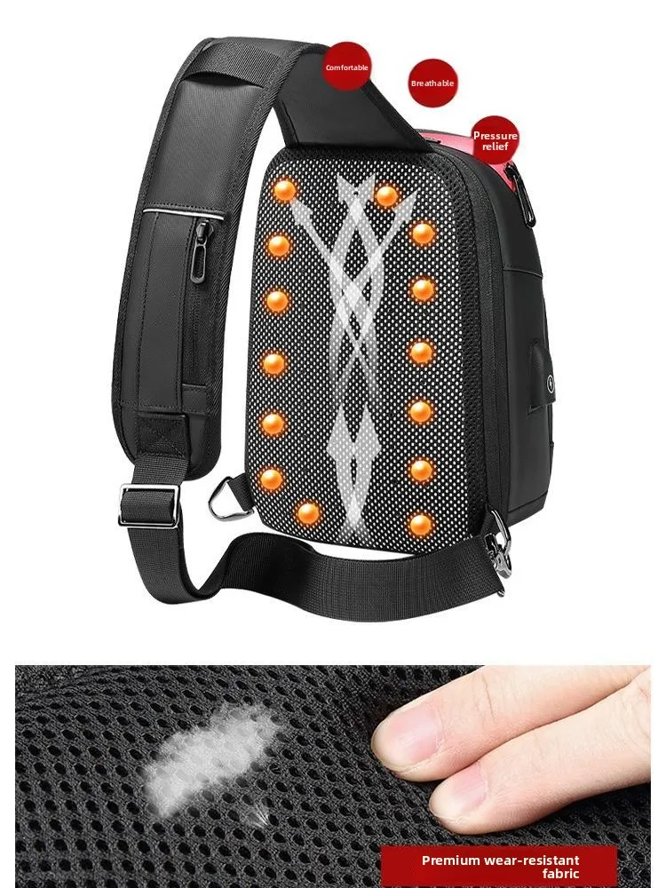 Military Knife Style Chest Bag - usage example