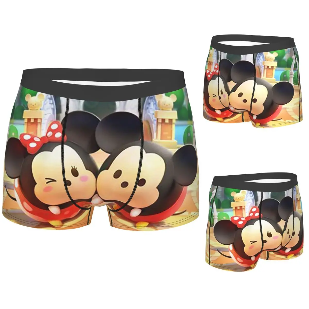 

Boxer Underpants Shorts Tsum Tsum Cartoon Panties Men's Breathable Underwear for Homme Man Boyfriend Gift