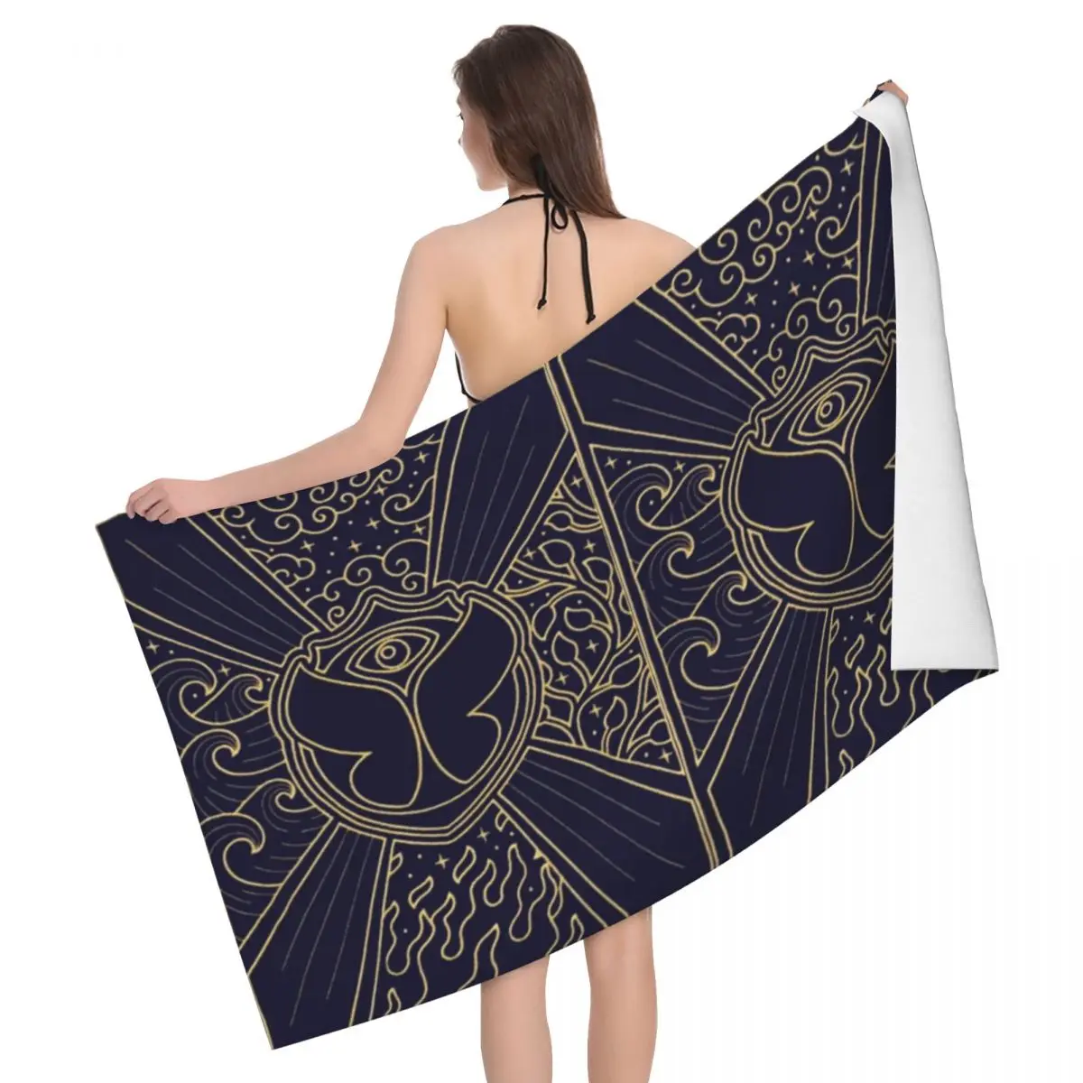 Personalized Tomorrowland Quick Drying Microfiber Bath Beach Towel Breathable Yoga Shower Towels