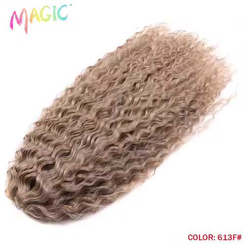Magic Ariel Curl Hair Water Wave Twist Crochet Hair Synthetic Braid Hair Ombre Blonde 22 Inch Deep Wave Braiding Hair Extension - Image 63