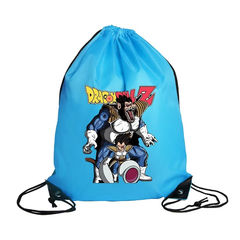 Dragon Balles Drawstring Bag Boy Anime Figure Print Sports Backpack Trendy Cool Cycling Backpacks Large Capacity Storage Pouch view 6