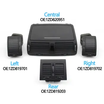 Centrální levý pravý zadní ventilační otvor klimatizace pro Škoda Octavia 2 A5 MK2 RS 2004-2014 11ZD820951, 1ZD819203 8 nejlepší prodej výdech klimatizace Škoda Octavia - №2