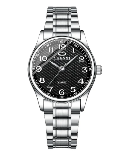 Relojes de pareja con correas de acero para hombres y mujeres
