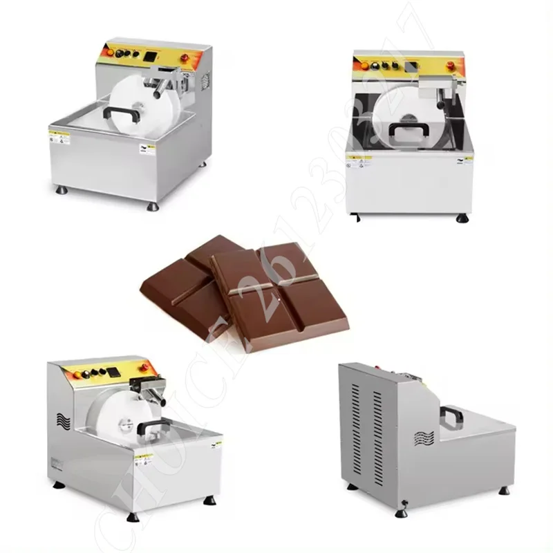 หม้อช็อกโกแลตหลอมไฟฟ้าและถังช็อกโกแลต Tempering Machine อุปกรณ์อัตโนมัติสแตนเลสช็อกโกแลตละลาย Maker