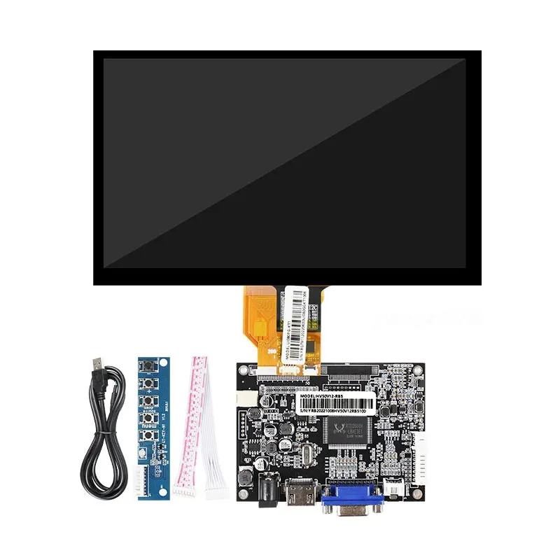 Innolux 8 Inch 50 Pin LCD Screen Display Panel INNOLUX AT080TN64 Replacement Part 800x480 With Touch Digitizer For Camera Car Na