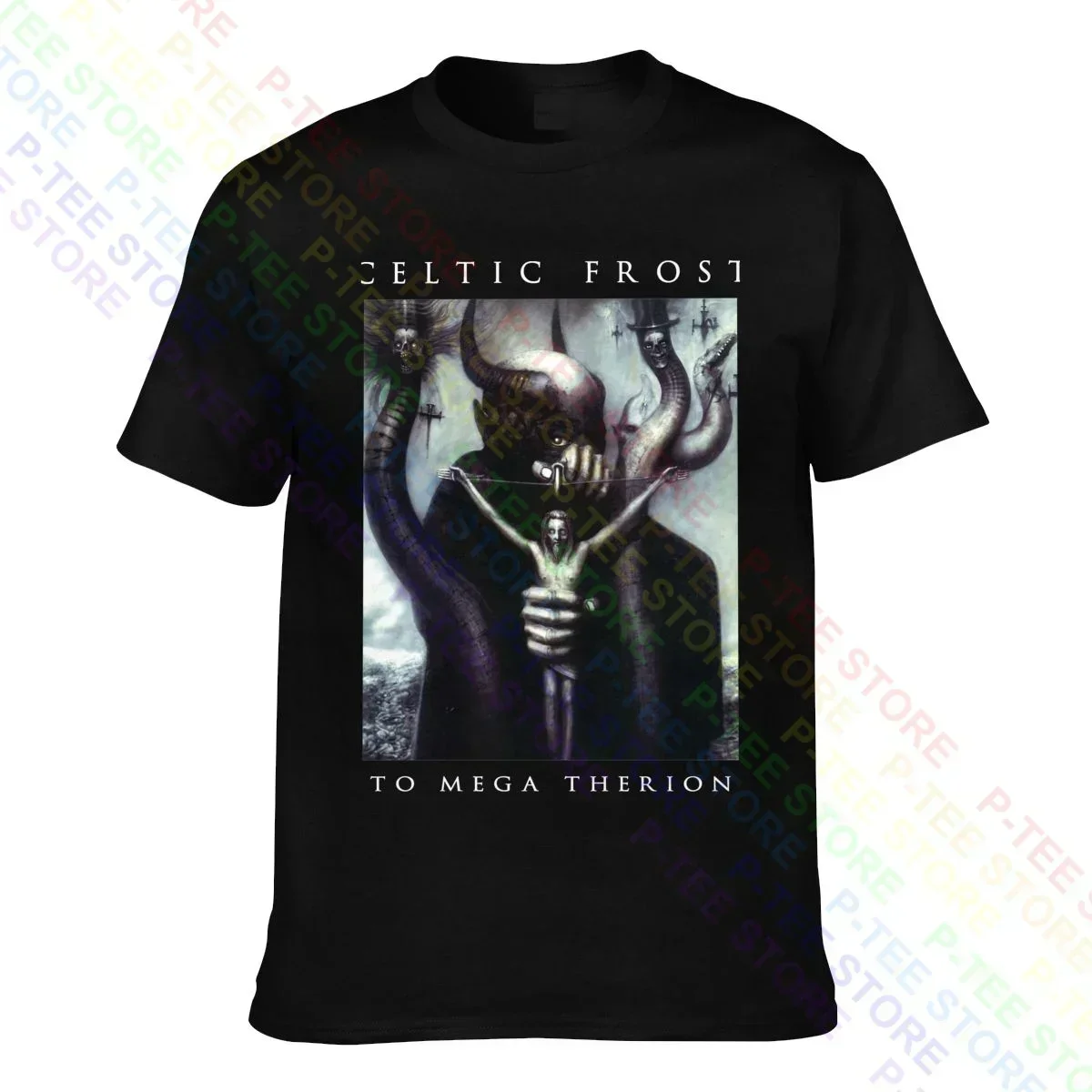 Camiseta limitada de la nueva banda de Death Metal suiza Celtic Frost To Mega Therion, camiseta Retro Vintage