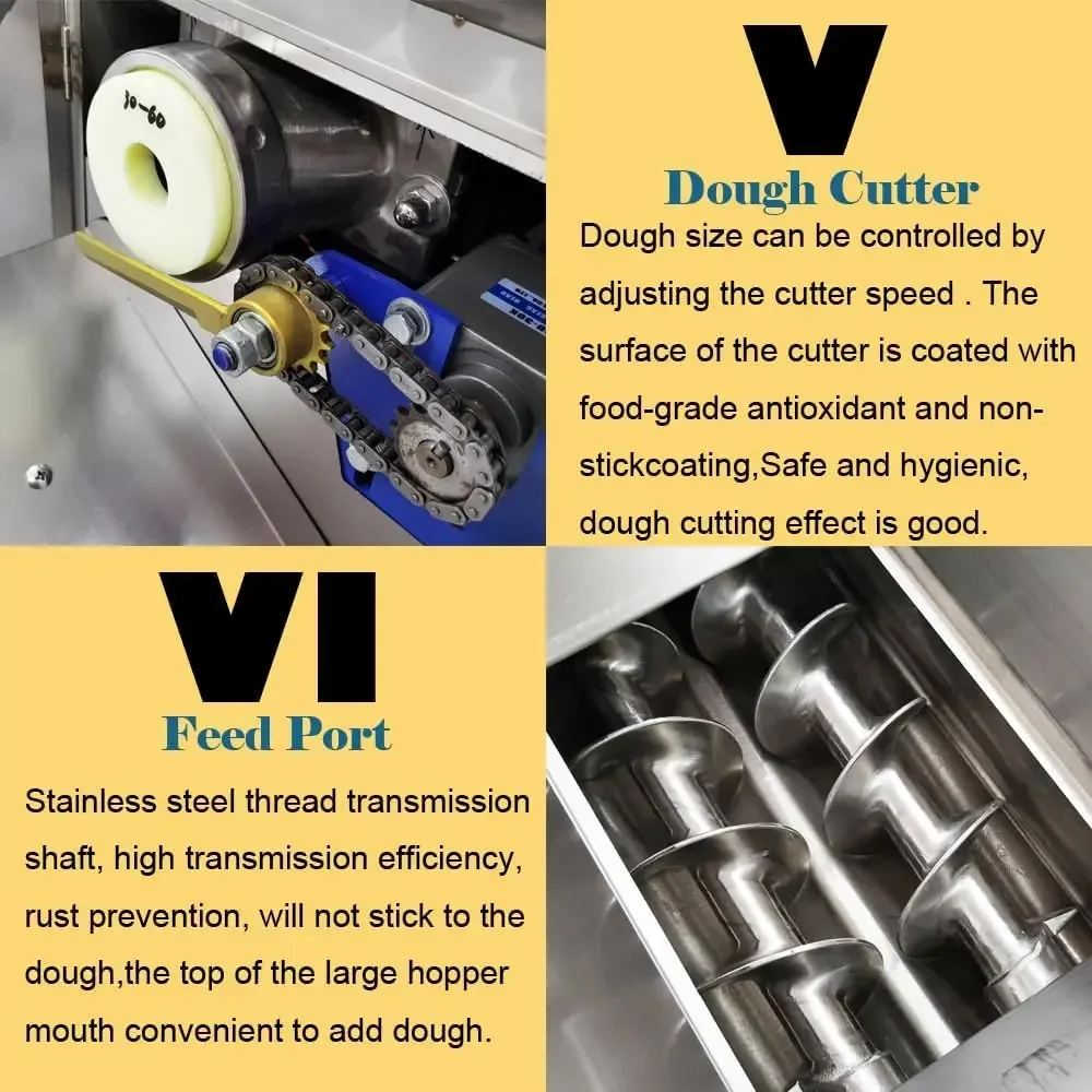 Dough Dividing Machine Dough Divider Rounder High Efficiency Dough Cutter Pizza Ball Making