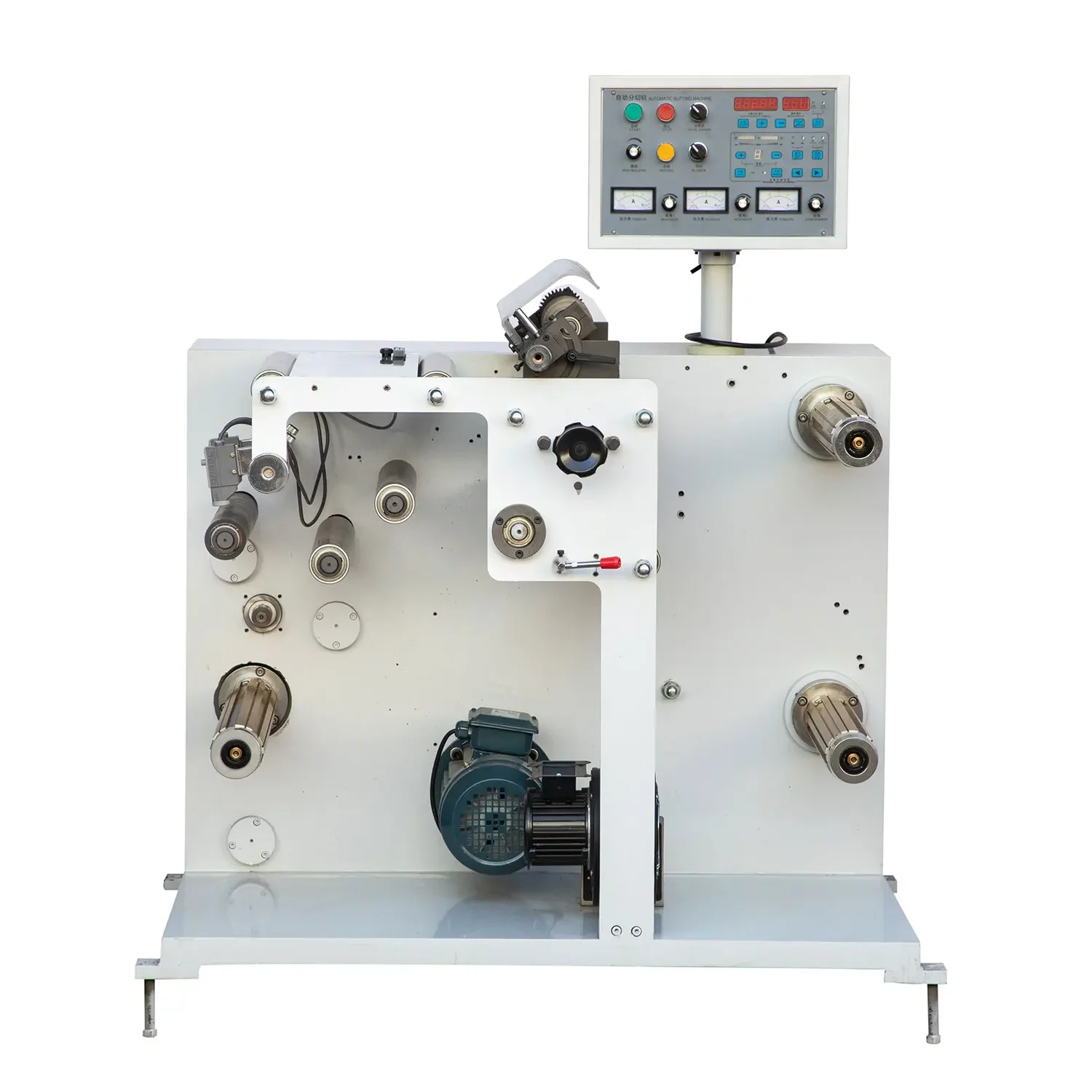 Multifunctional Paper Film Roll Slitting And Rewinding Machine With Magnetic Brake And Clutch