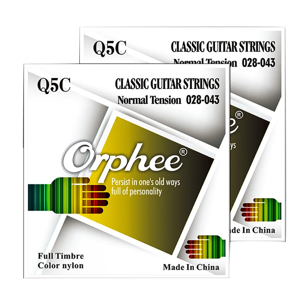 

Orphee Q5C Series Classical Guitar Strings Black Nylon Wire String Pure Copper Wound Guitarra Stings Guitar Accessories & Parts