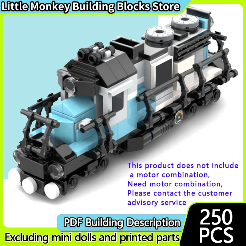 

Модель городской автомобиль MOC, строительные кирпичи, железнодорожный локомотив, поезд, модульная технология, детские праздничные подарки, сборные игрушки, костюм