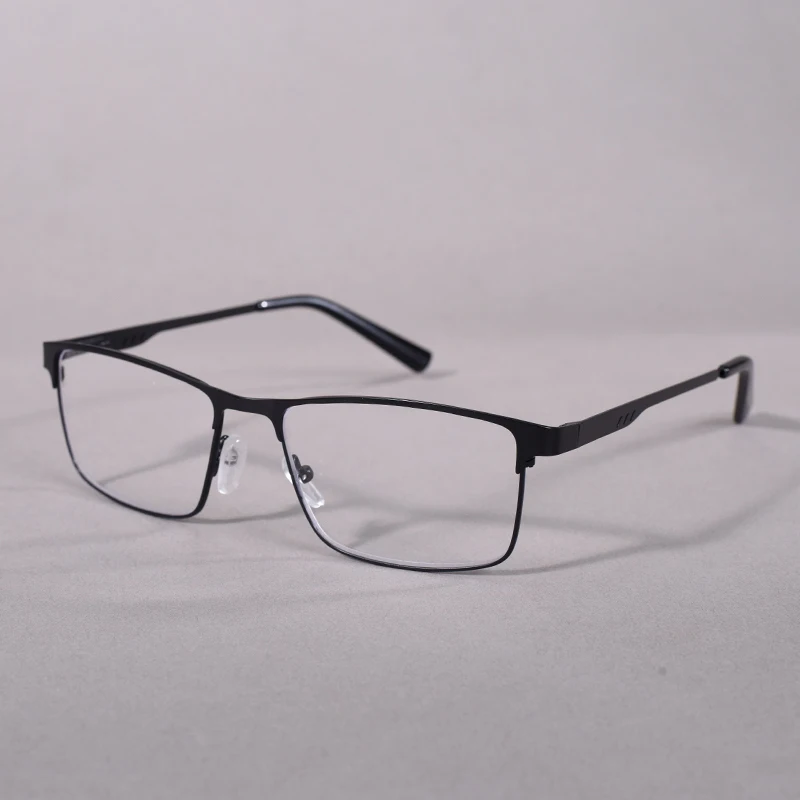 Männer Business Vollformat Design Lesebrille Blau Licht Blockieren Flexible Klassische Retro Presbyopie Brillen Mit Frühling +1 – Detail 5