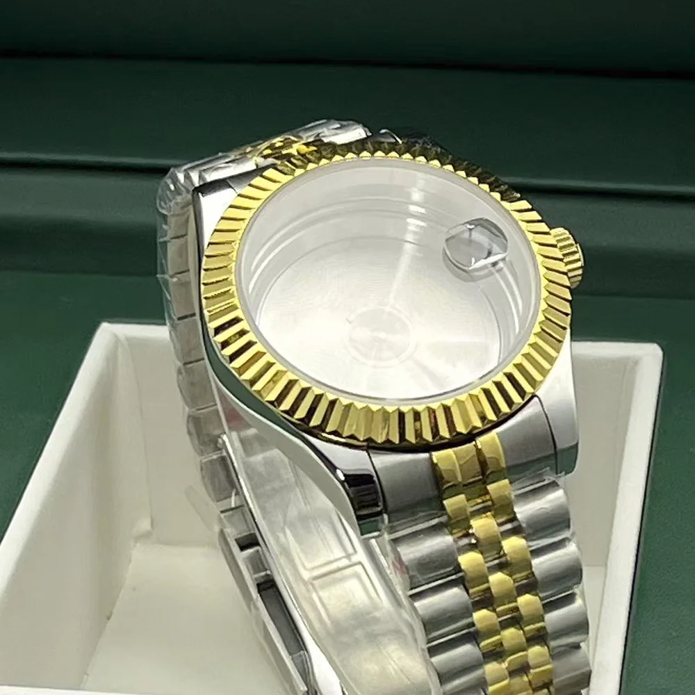 Stainless Steel Automatic Mechanical Watch With 40mm Case, 30.8mm Dial,Suitable For NH35 Movement Component Combination Watch h